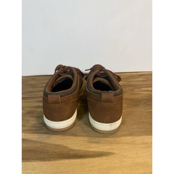 Levi’s Brown Leather Casual Sneakers Men’s Size 9.5 Lace Up Low Top - Picture 8 of 10